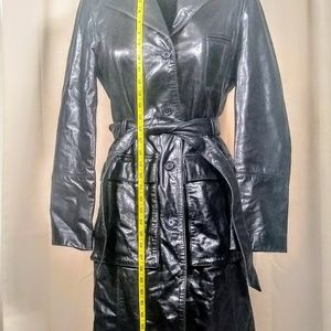 Vintage Bebe leather trench jacket!